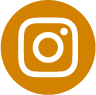 icono redondo de instagram color naranja oscuro